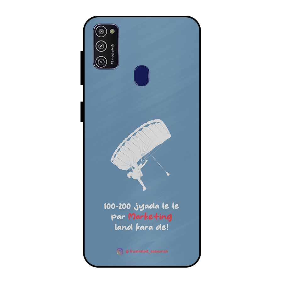 Marketing Land Kara De SteelBlue Metal Back Case for Galaxy M30s
