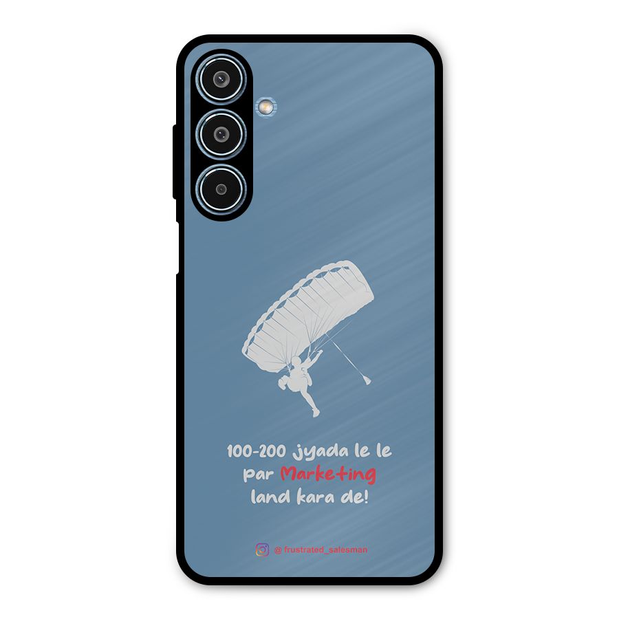 Marketing Land Kara De SteelBlue Metal Back Case for Galaxy M35