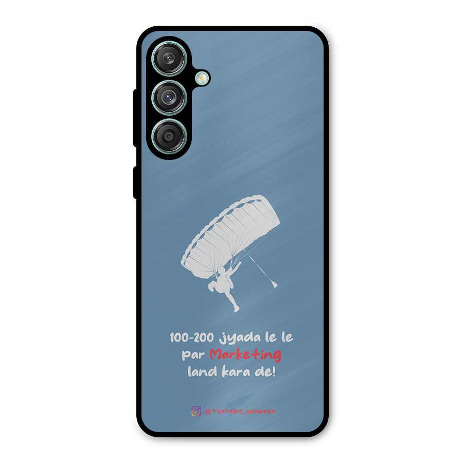 Marketing Land Kara De SteelBlue Metal Back Case for Galaxy M55 5G