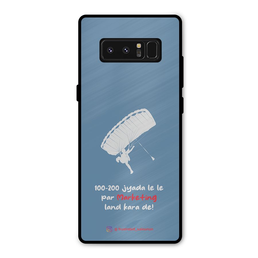Marketing Land Kara De SteelBlue Metal Back Case for Galaxy Note 8