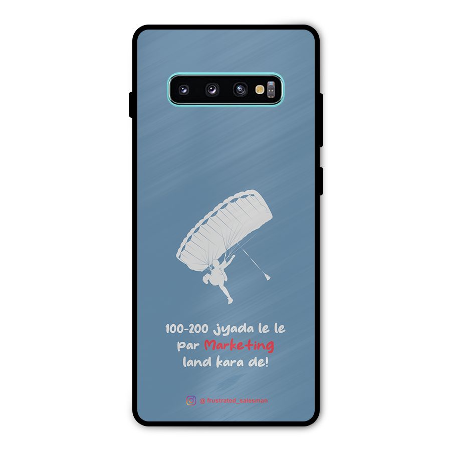 Marketing Land Kara De SteelBlue Metal Back Case for Galaxy S10 Plus
