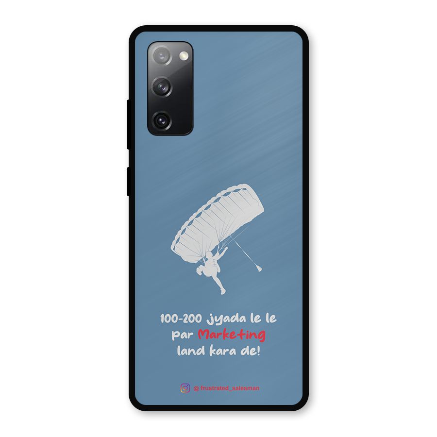Marketing Land Kara De SteelBlue Metal Back Case for Galaxy S20 FE 5G
