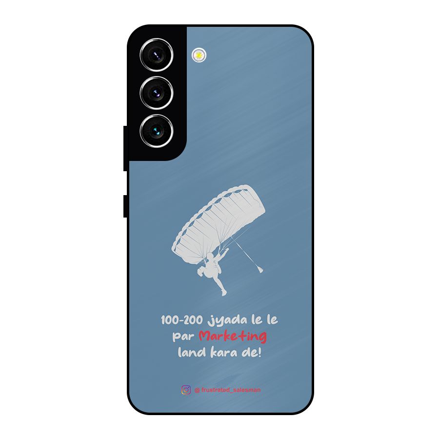 Marketing Land Kara De SteelBlue Metal Back Case for Galaxy S22 5G