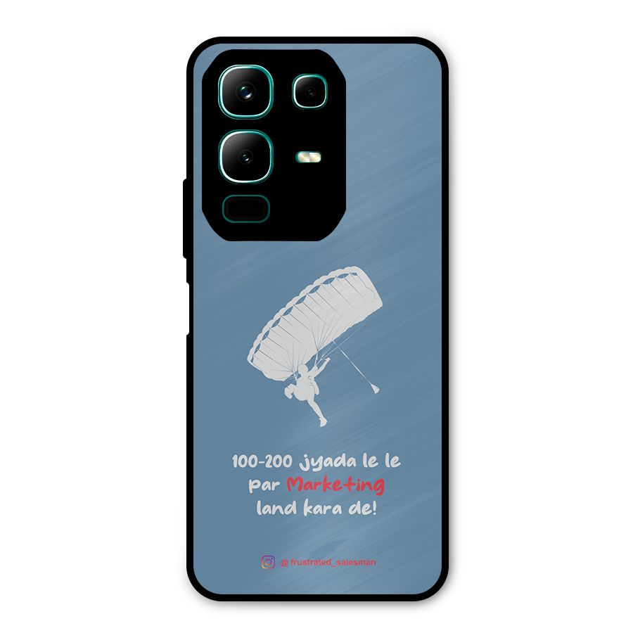Marketing Land Kara De SteelBlue Metal Back Case for Infinix Note 50x