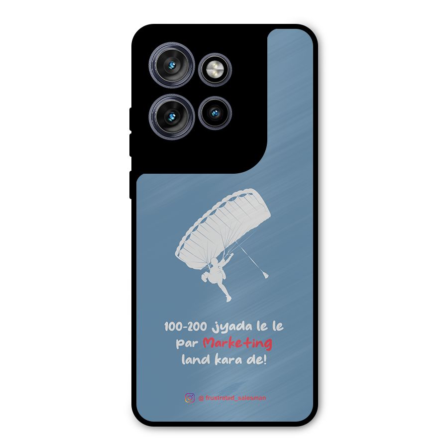 Marketing Land Kara De SteelBlue Metal Back Case for Motorola Edge 50 Neo