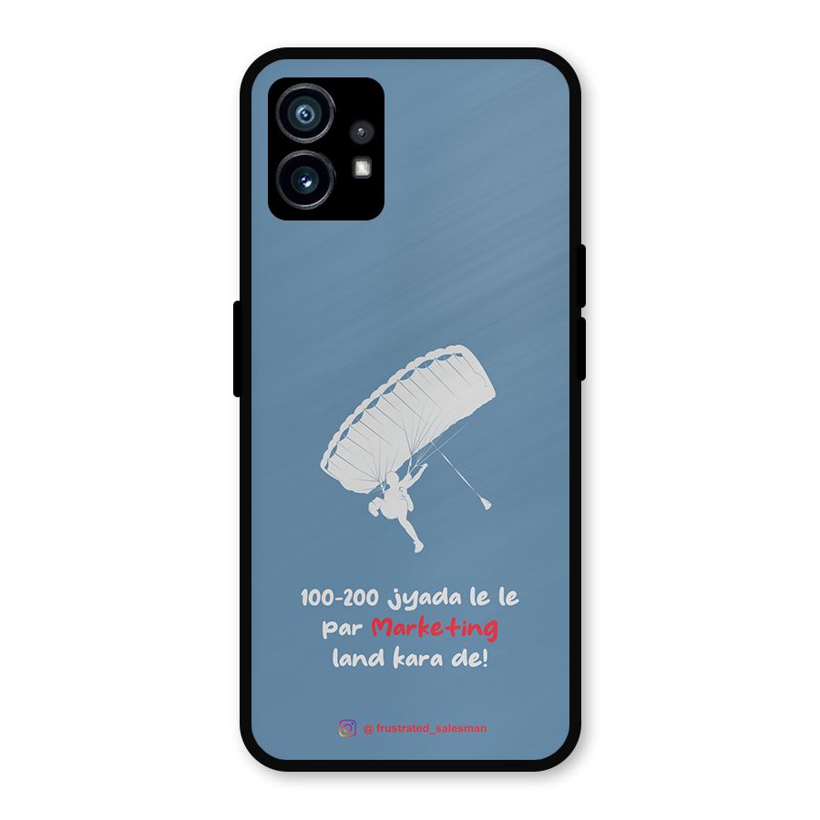 Marketing Land Kara De SteelBlue Metal Back Case for Nothing Phone 1