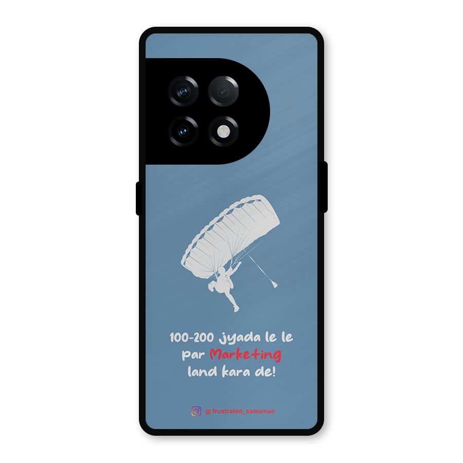 Marketing Land Kara De SteelBlue Metal Back Case for OnePlus 11R