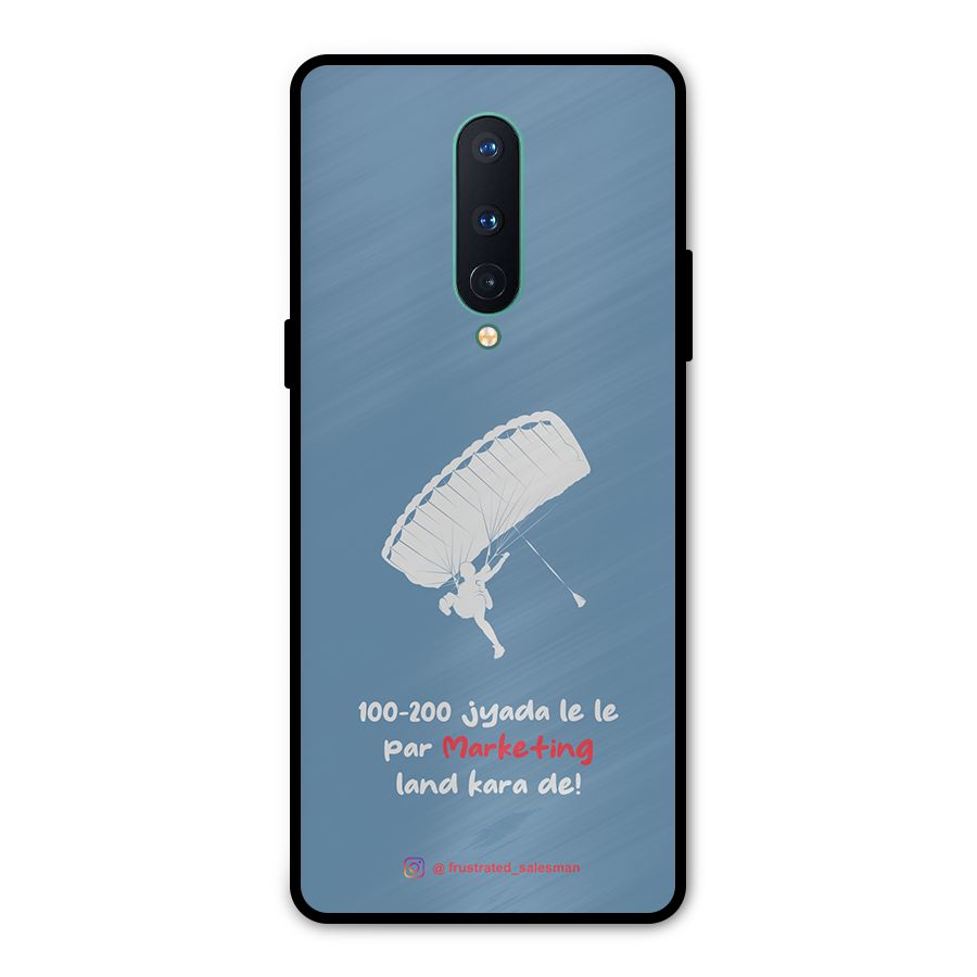 Marketing Land Kara De SteelBlue Metal Back Case for OnePlus 8