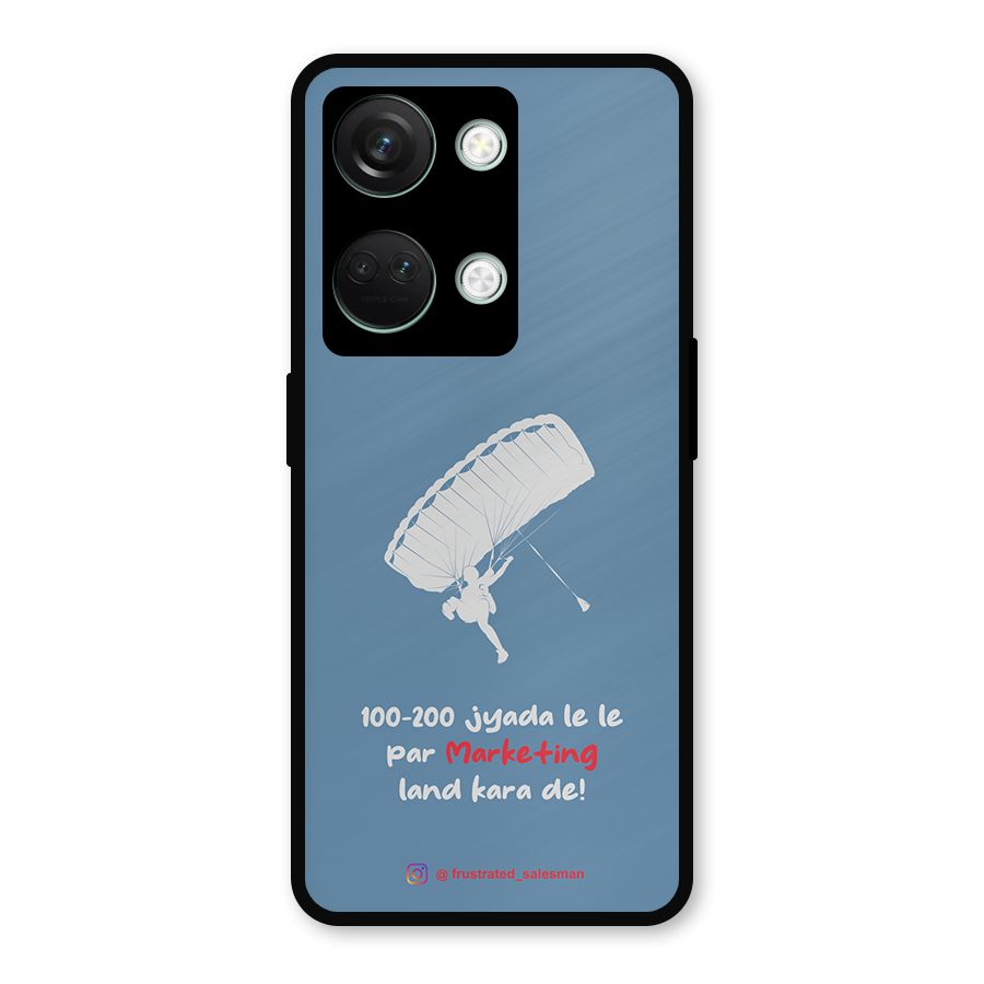 Marketing Land Kara De SteelBlue Metal Back Case for OnePlus Nord 3