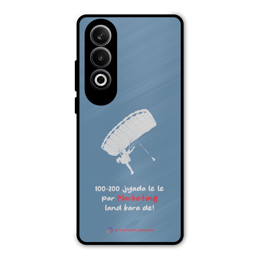 Marketing Land Kara De SteelBlue Metal Back Case for OnePlus Nord CE4