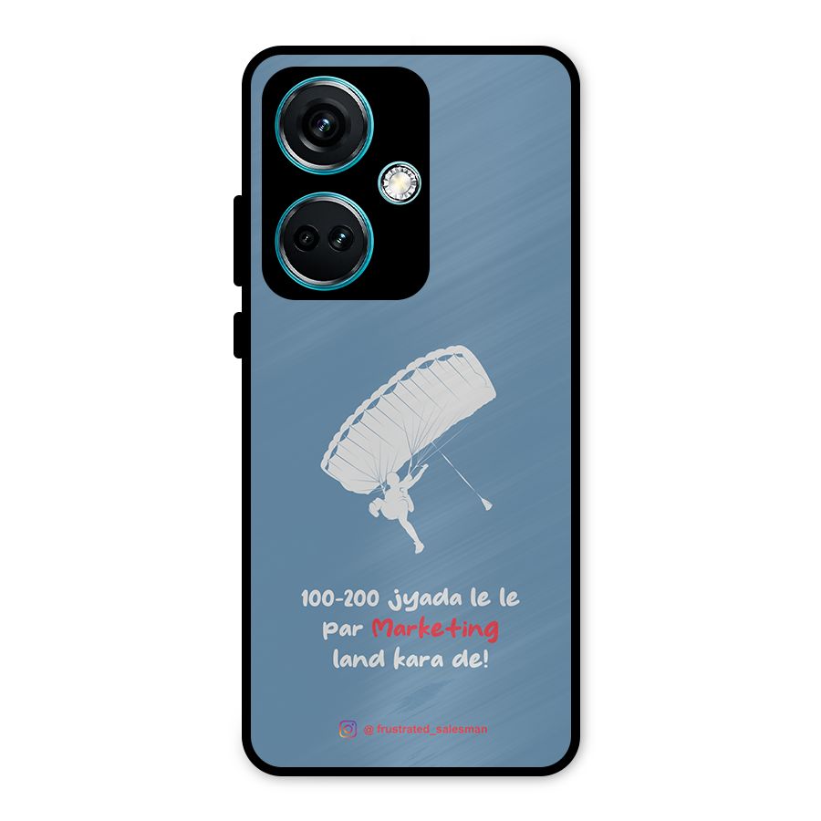 Marketing Land Kara De SteelBlue Metal Back Case for OnePlus Nord CE 3 5G