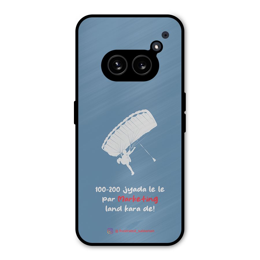 Marketing Land Kara De SteelBlue Metal Back Case for Nothing Phone 2a