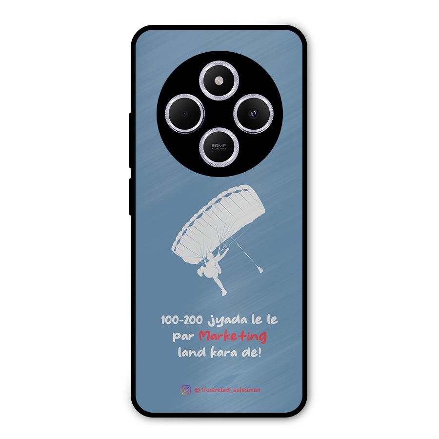 Marketing Land Kara De SteelBlue Metal Back Case for Poco C75 5G
