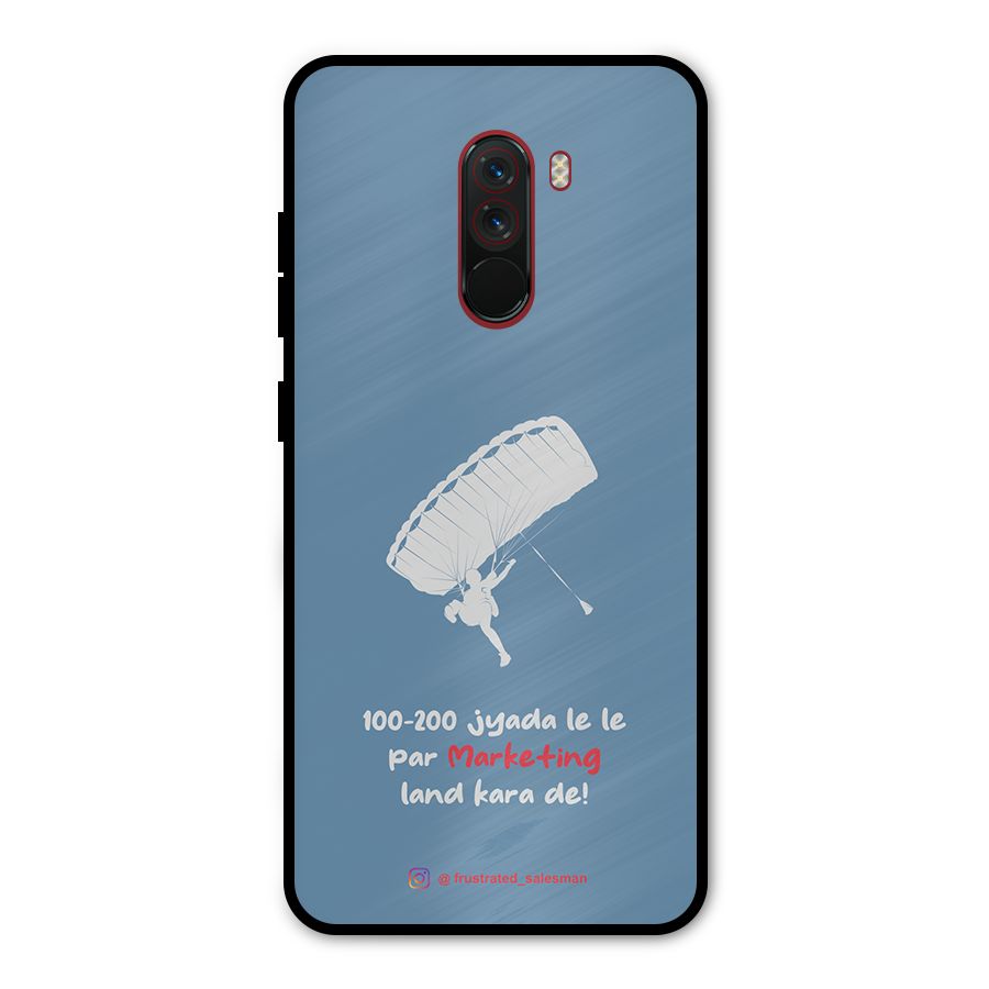Marketing Land Kara De SteelBlue Metal Back Case for Poco F1