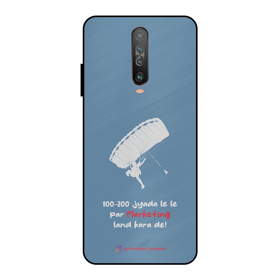 Marketing Land Kara De SteelBlue Metal Back Case for Poco X2