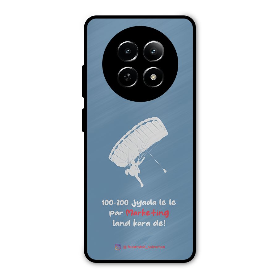 Marketing Land Kara De SteelBlue Metal Back Case for Realme 13