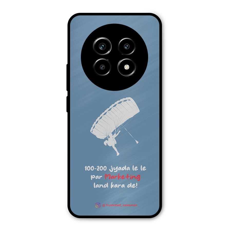 Marketing Land Kara De SteelBlue Metal Back Case for Realme 13 Pro