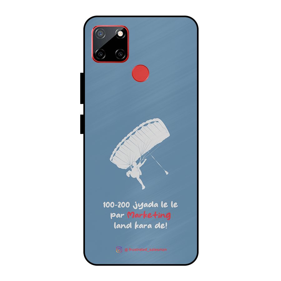Marketing Land Kara De SteelBlue Metal Back Case for Realme C12