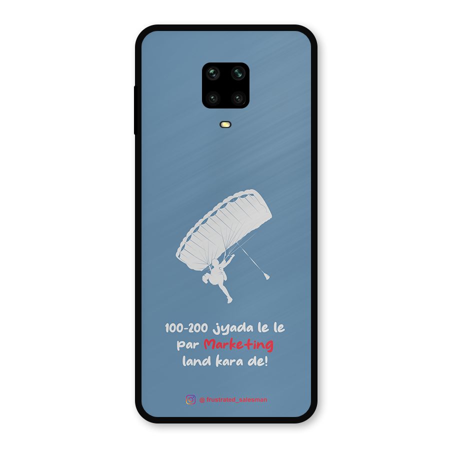Marketing Land Kara De SteelBlue Metal Back Case for Redmi Note 10 Lite