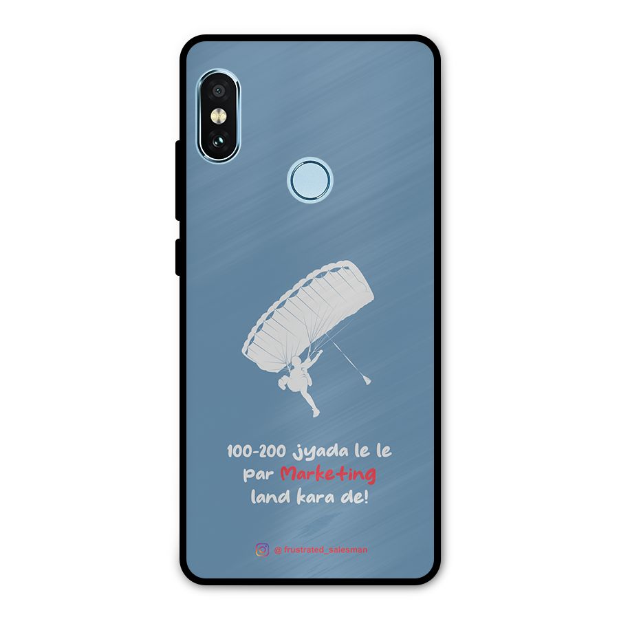 Marketing Land Kara De SteelBlue Metal Back Case for Redmi Note 5 Pro