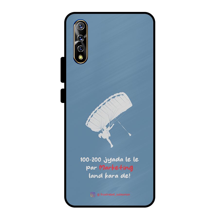 Marketing Land Kara De SteelBlue Metal Back Case for Vivo S1