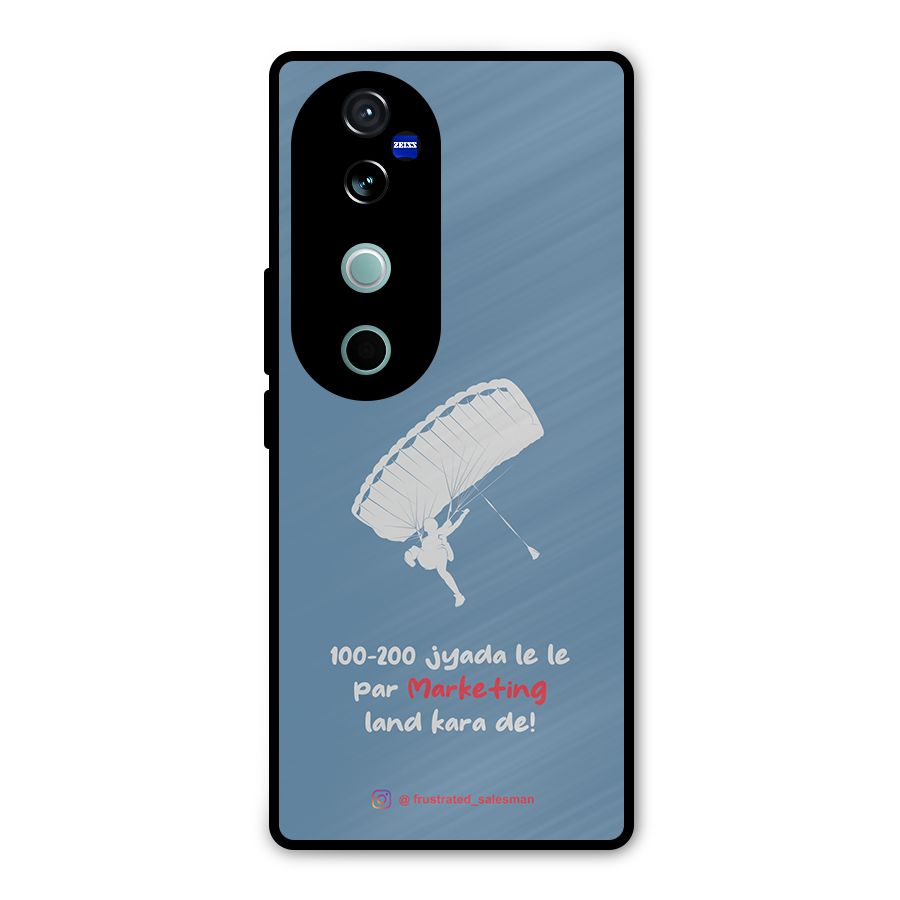 Marketing Land Kara De SteelBlue Metal Back Case for Vivo V40