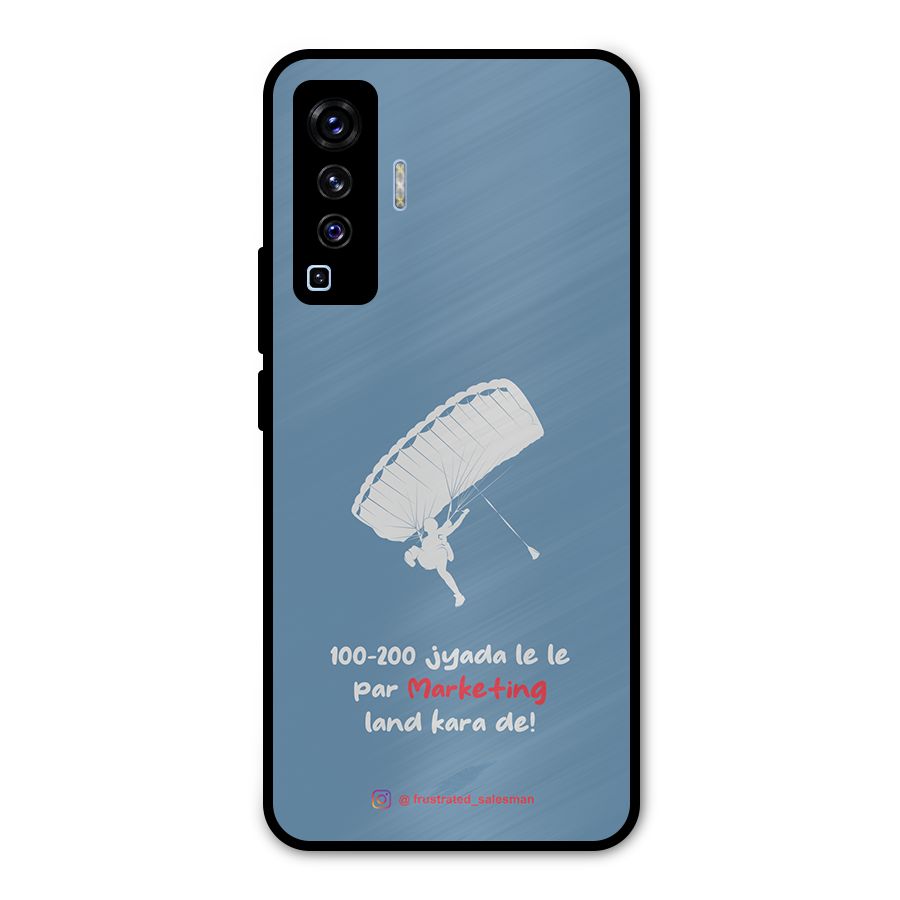 Marketing Land Kara De SteelBlue Metal Back Case for Vivo X50