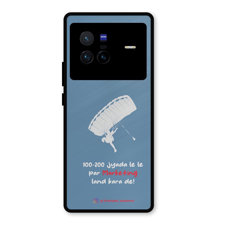 Marketing Land Kara De SteelBlue Metal Back Case for Vivo X80