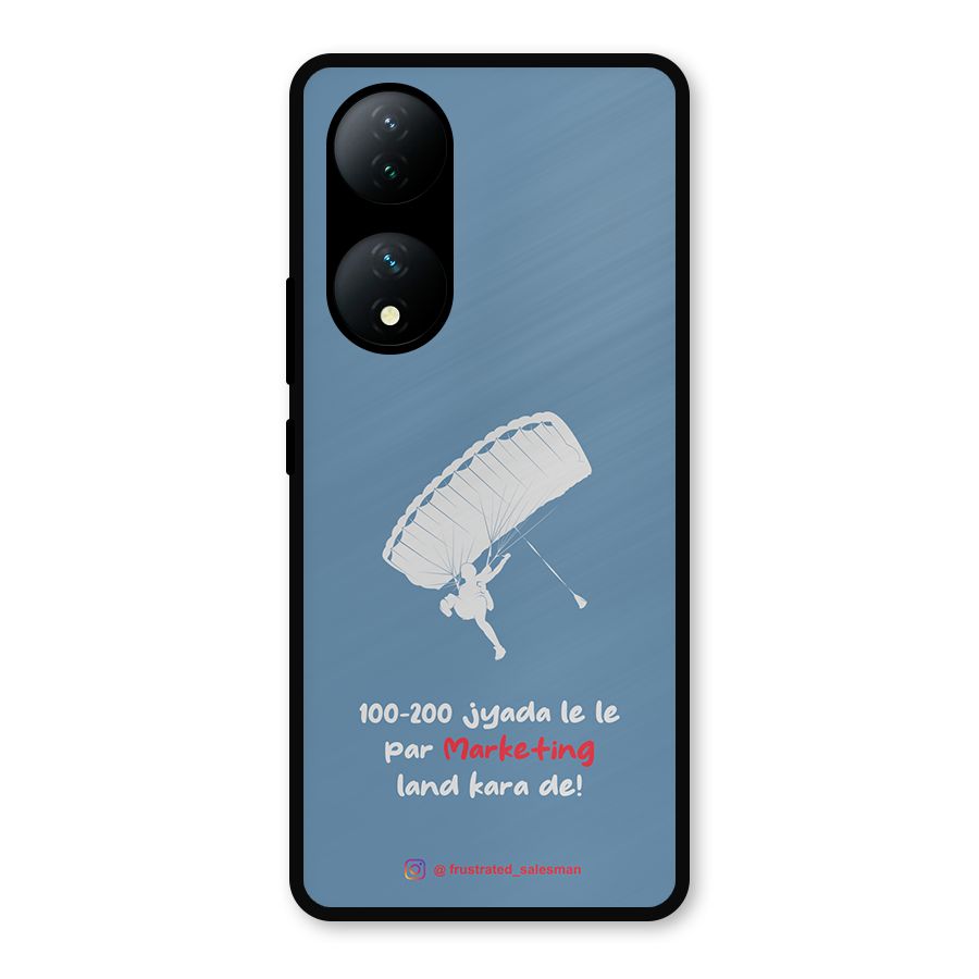 Marketing Land Kara De SteelBlue Metal Back Case for Vivo Y100