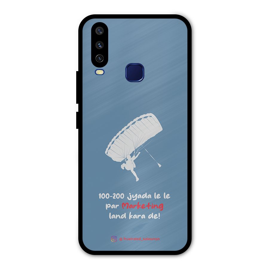 Marketing Land Kara De SteelBlue Metal Back Case for Vivo Y15