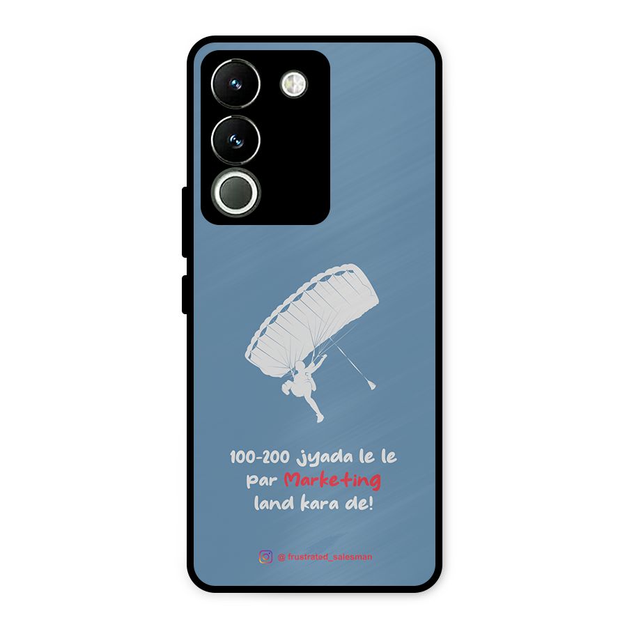 Marketing Land Kara De SteelBlue Metal Back Case for Vivo Y200