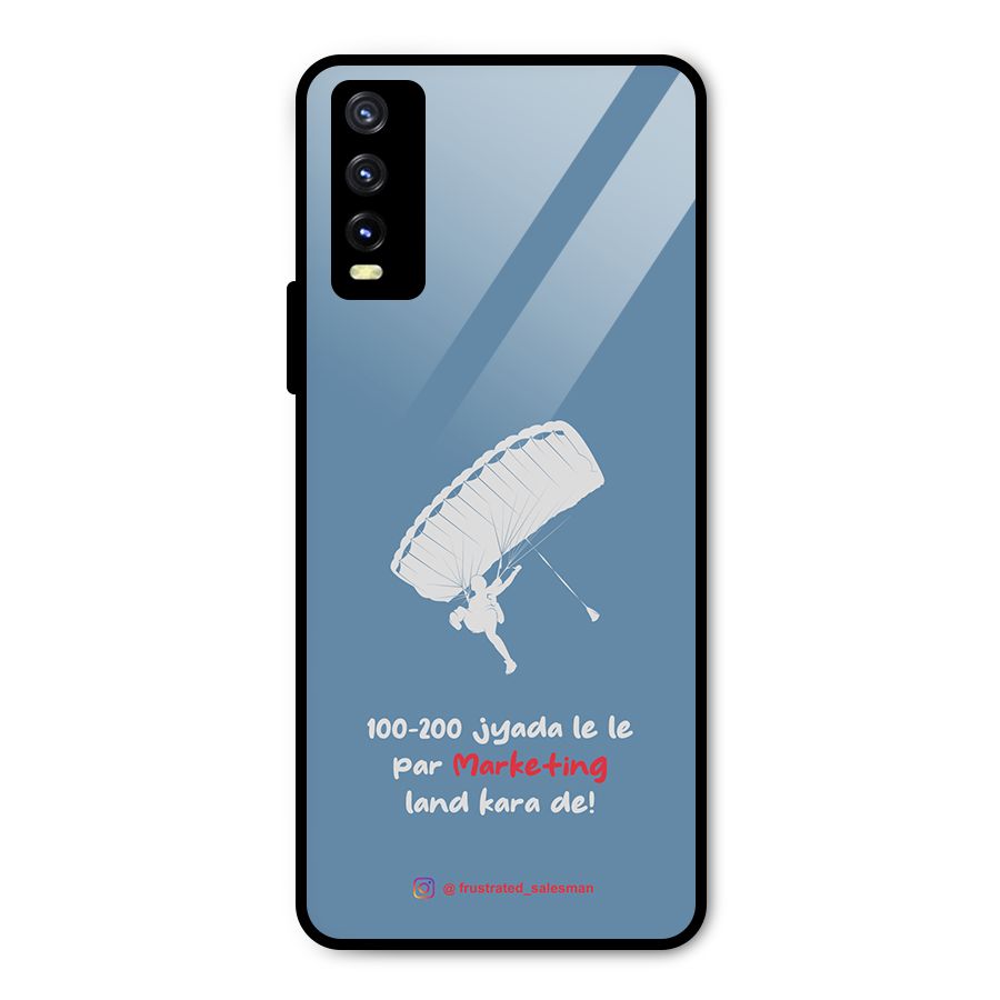Marketing Land Kara De SteelBlue Metal Back Case for Vivo Y20g