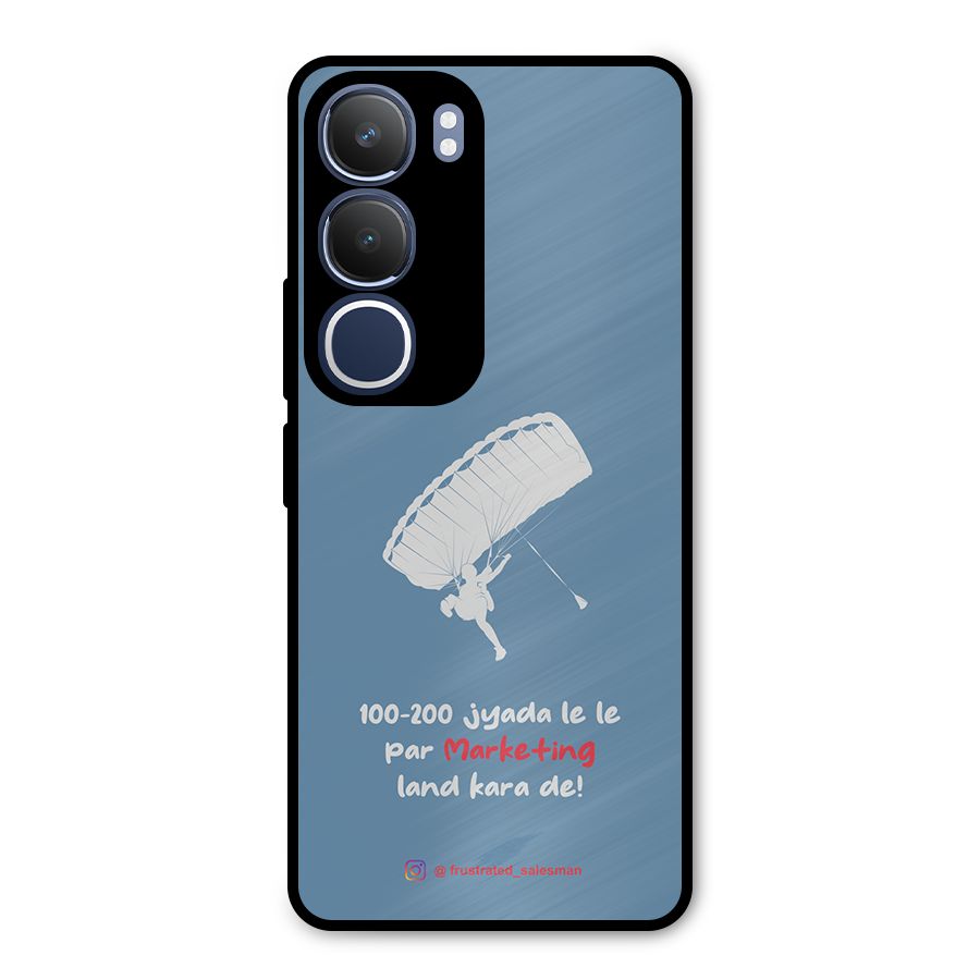 Marketing Land Kara De SteelBlue Metal Back Case for Vivo Y29