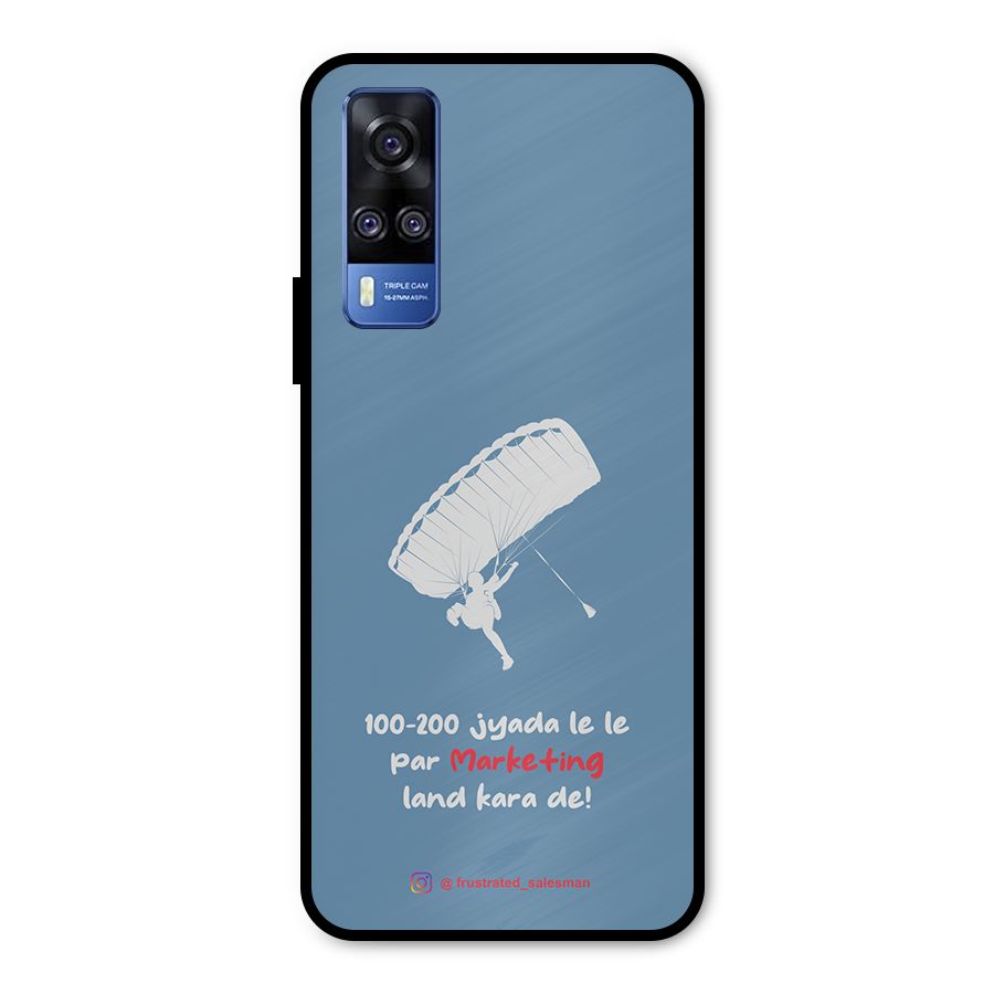 Marketing Land Kara De SteelBlue Metal Back Case for Vivo Y31