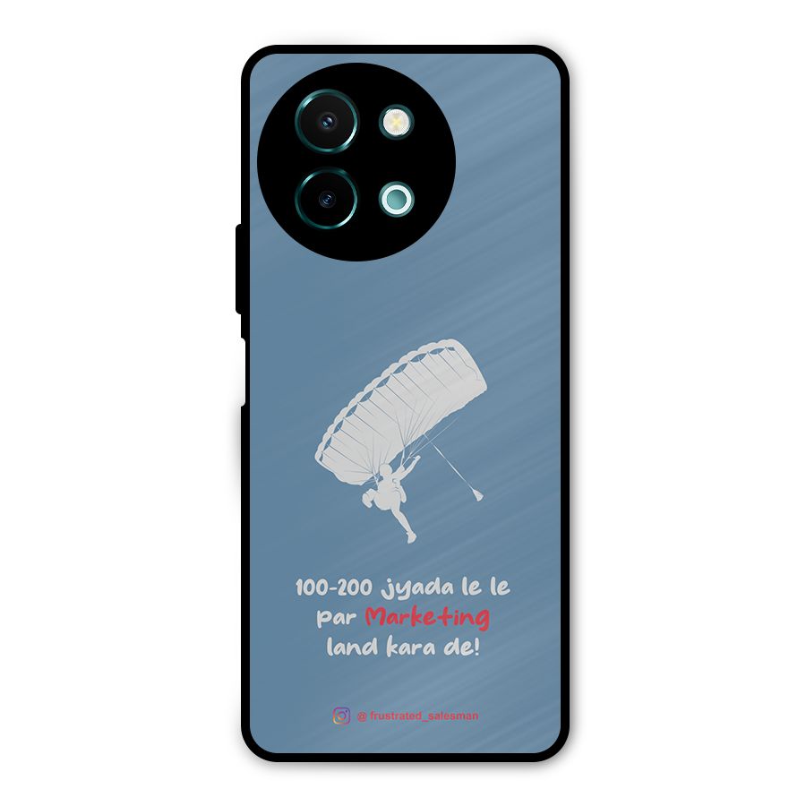 Marketing Land Kara De SteelBlue Metal Back Case for Vivo Y58