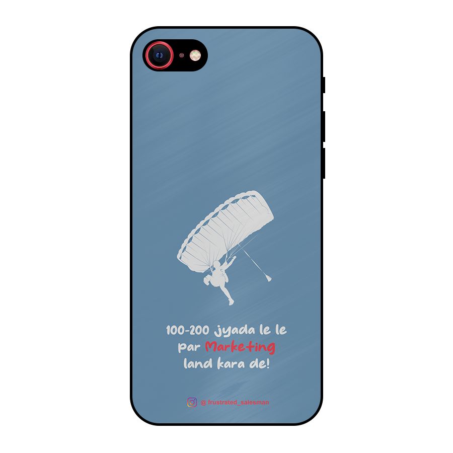 Marketing Land Kara De SteelBlue Metal Back Case for iPhone SE 2020