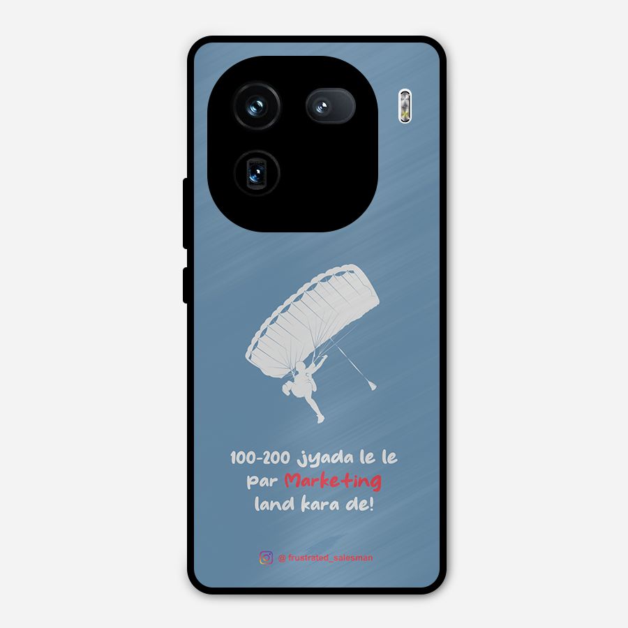 Marketing Land Kara De SteelBlue Metal Back Case for iQOO 12