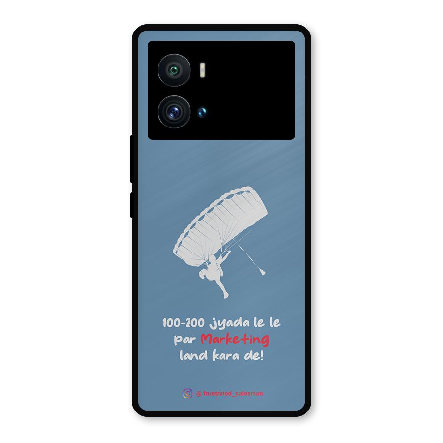 Marketing Land Kara De SteelBlue Metal Back Case for iQOO 9 Pro