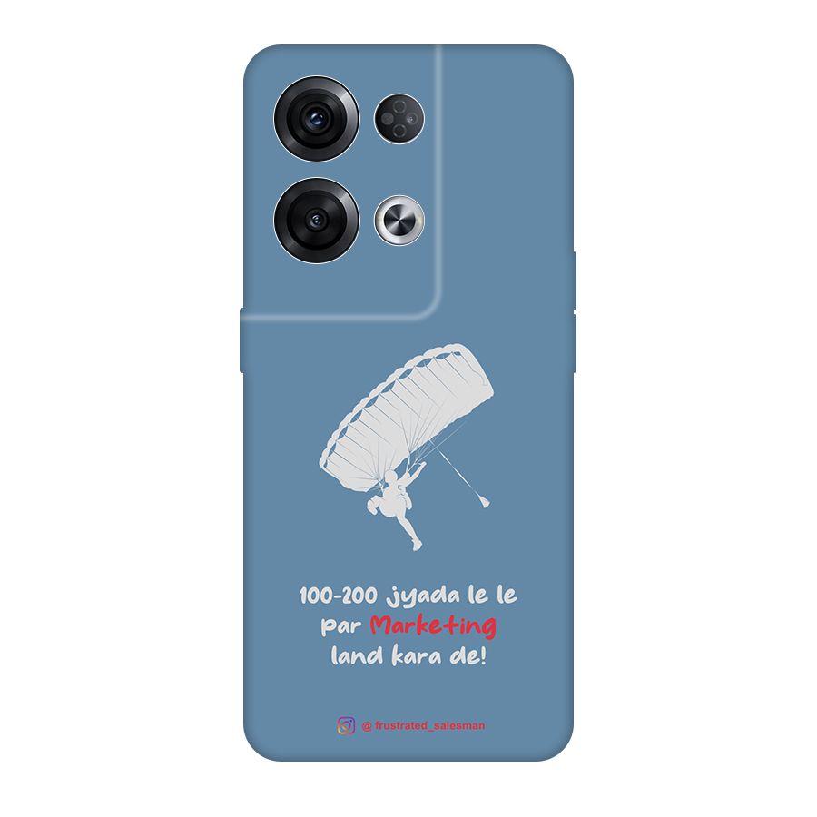 Marketing Land Kara De SteelBlue Original Polycarbonate Back Case for Oppo Reno8 Pro 5G