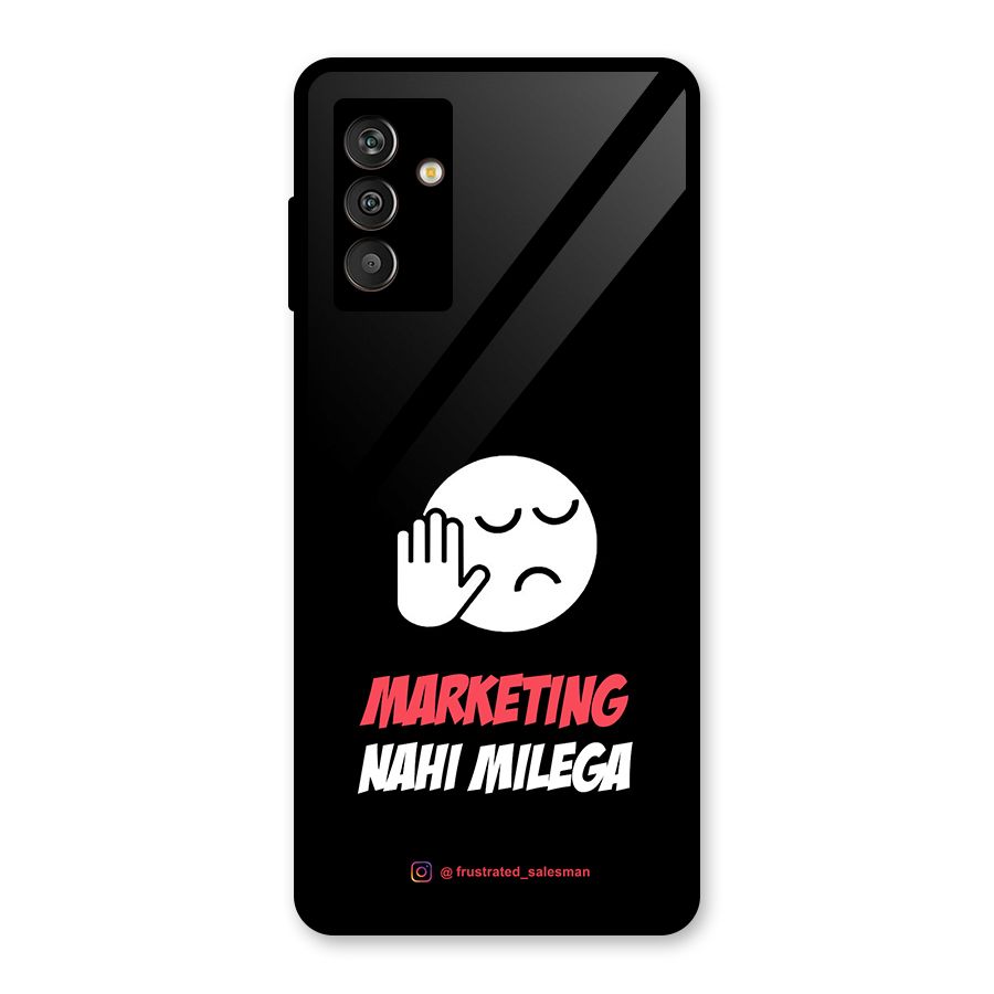 Marketing Nahi Milega Black Glass Back Case for Galaxy M13