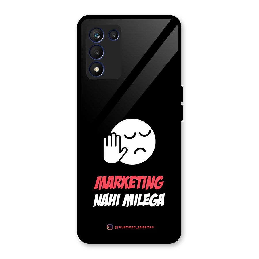 Marketing Nahi Milega Black Glass Back Case for Realme 9 5G Speed