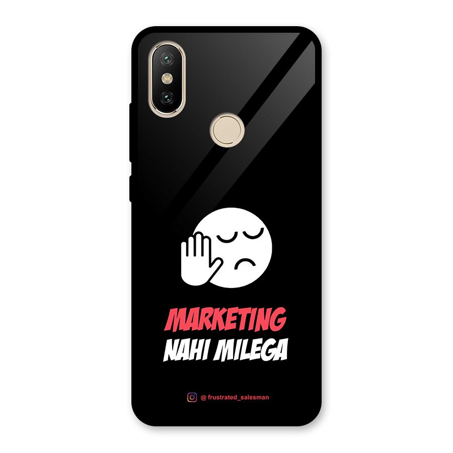 Marketing Nahi Milega Black Glass Back Case for Redmi A2