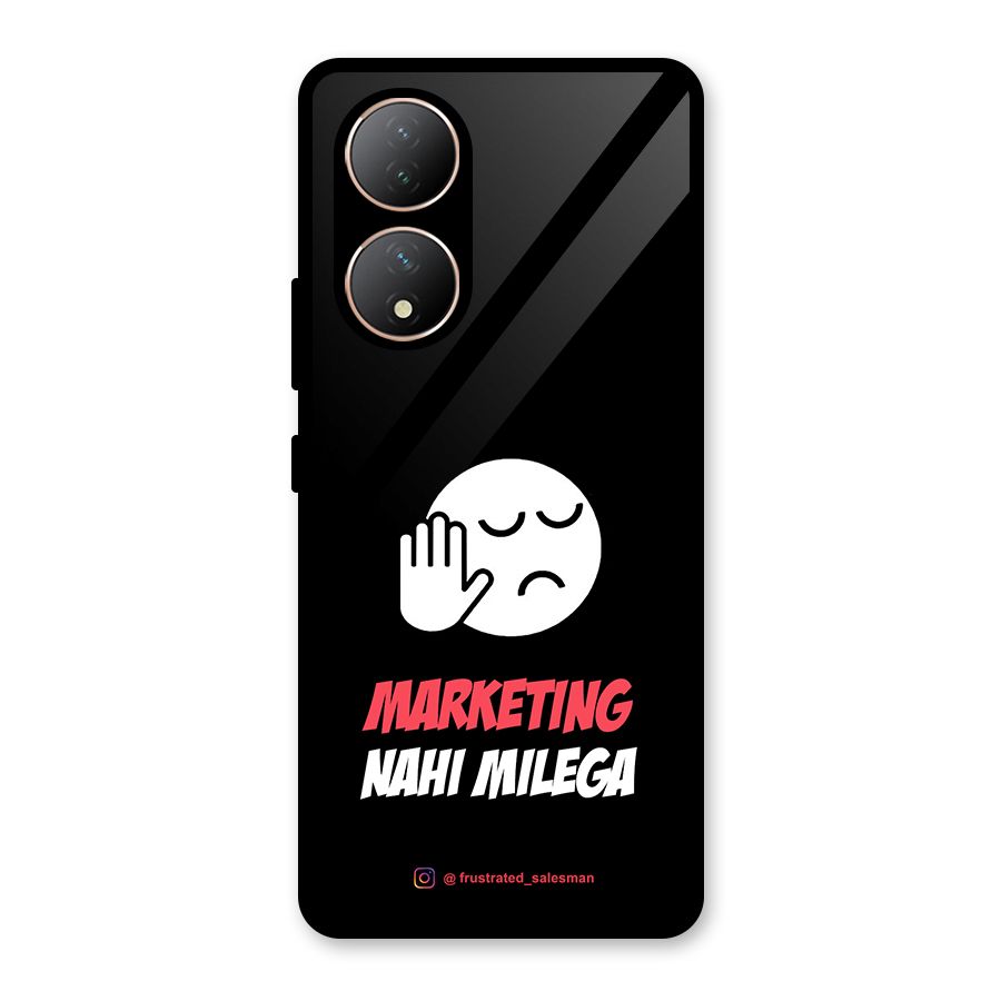 Marketing Nahi Milega Black Glass Back Case for Vivo Y100