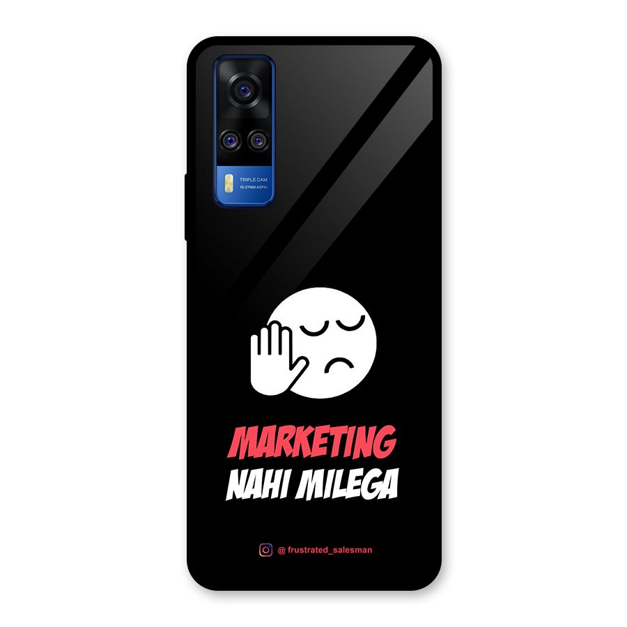 Marketing Nahi Milega Black Glass Back Case for Vivo Y31