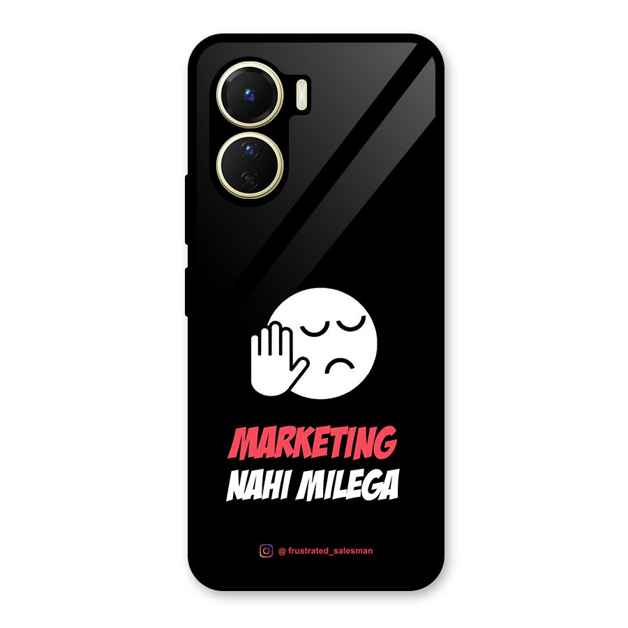 Marketing Nahi Milega Black Glass Back Case for Vivo Y56