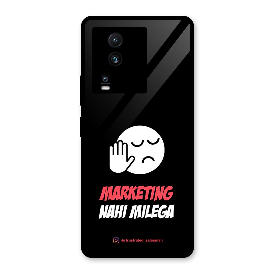 Marketing Nahi Milega Black Glass Back Case for Vivo iQOO Neo 7