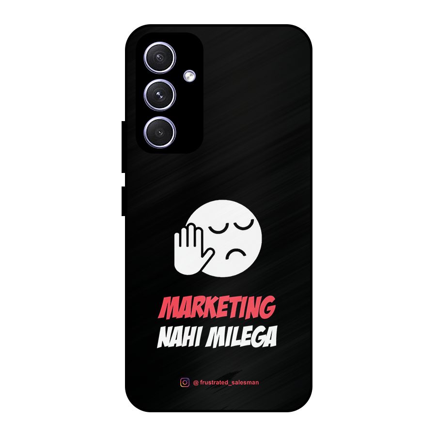Marketing Nahi Milega Black Metal Back Case for Galaxy A54