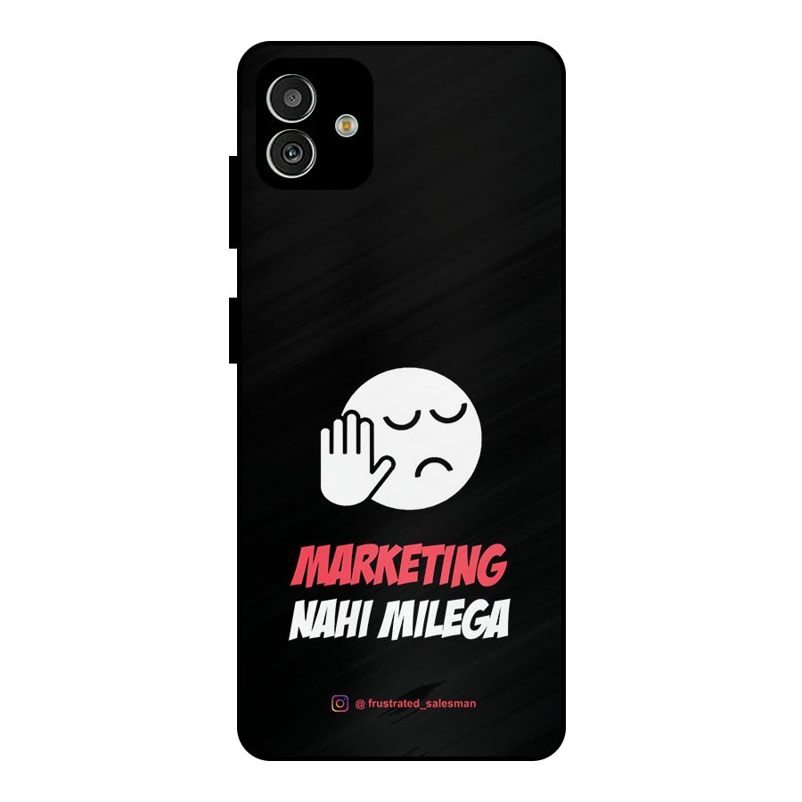 Marketing Nahi Milega Black Metal Back Case for Galaxy M13 5G