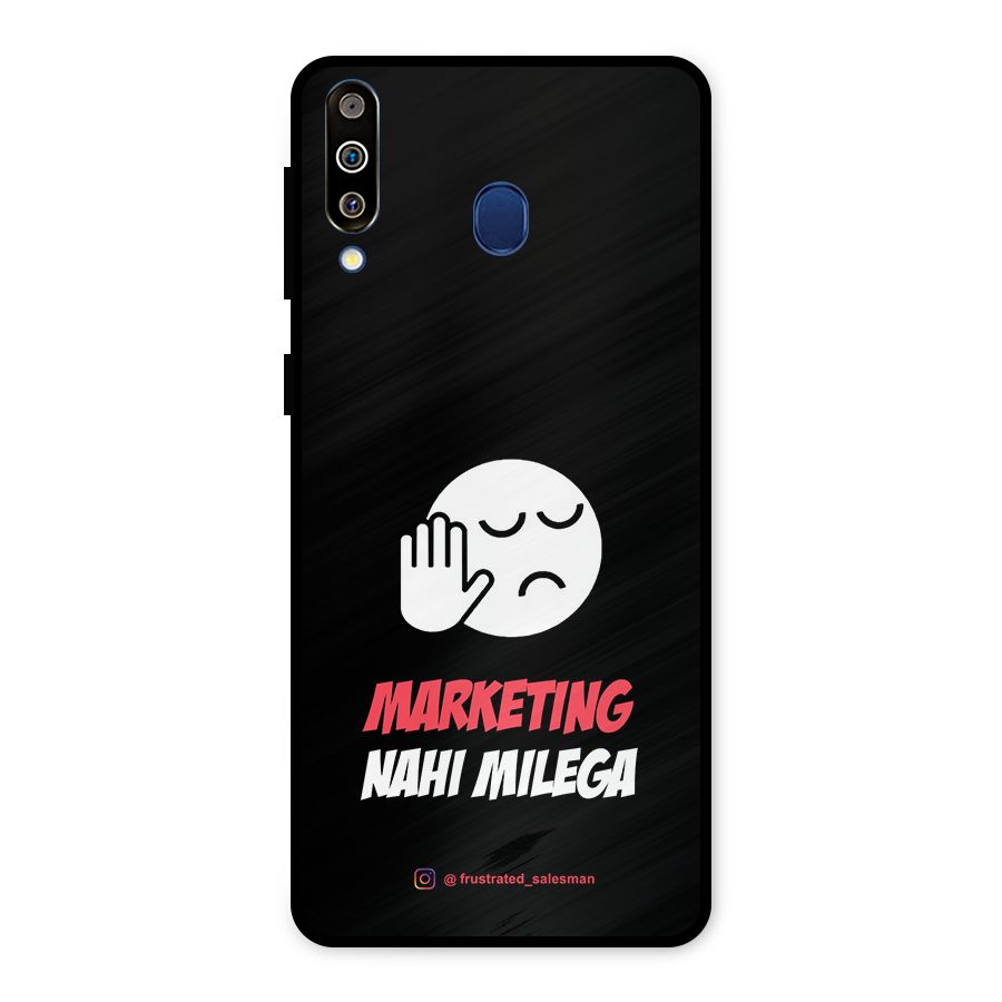 Marketing Nahi Milega Black Metal Back Case for Galaxy M30