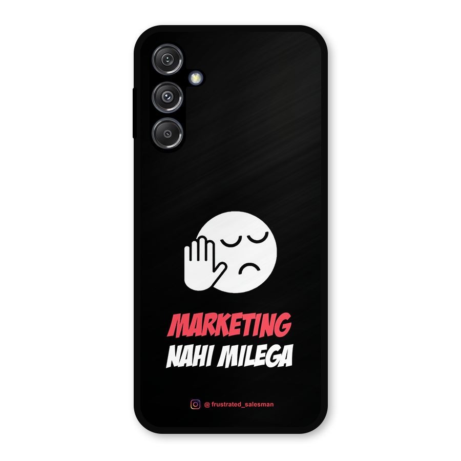 Marketing Nahi Milega Black Metal Back Case for Galaxy M34 5G